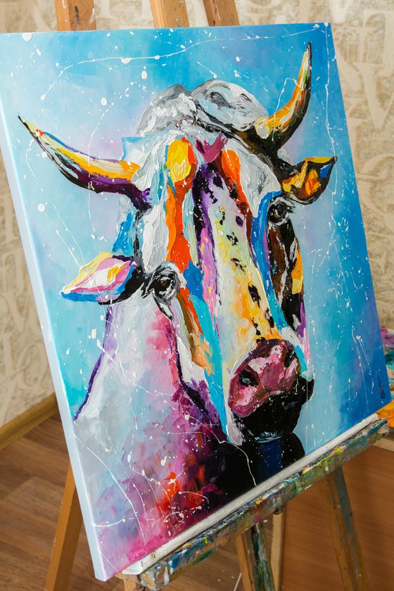 Colorful cow