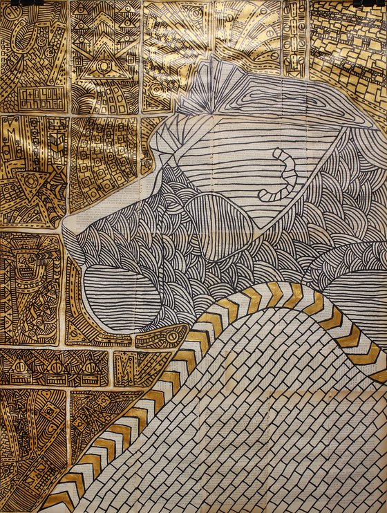 Trinity. Gold (triptych)