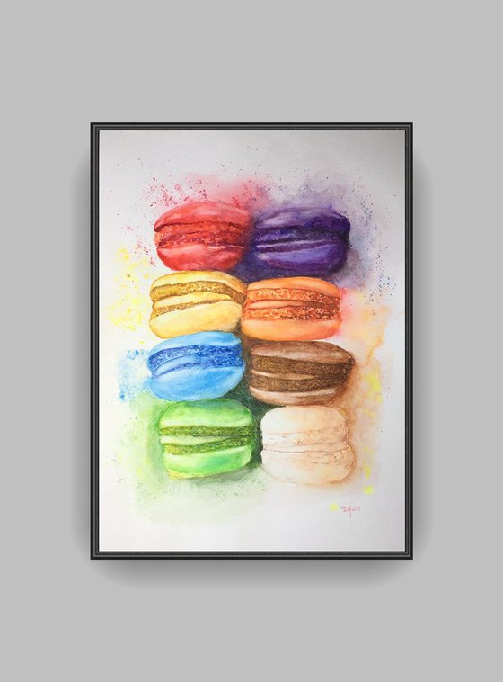 Macarons42 X 30 cm