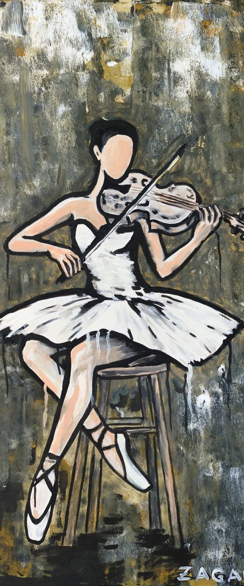 Nocturnal Violinist by Bogdan Zagan