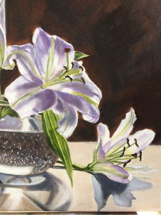 Lilies in a vase