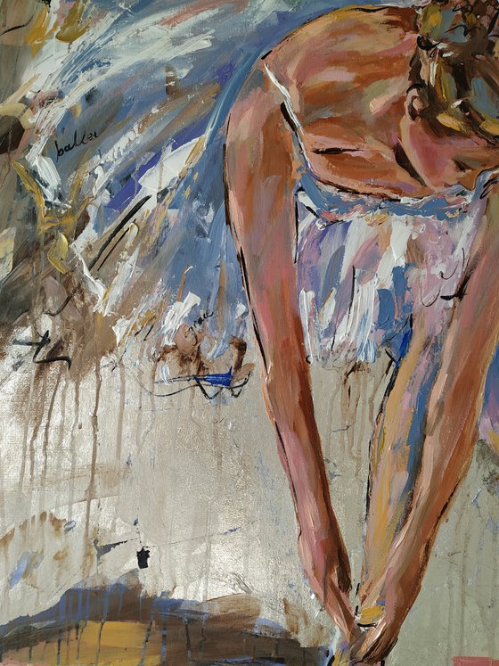 Magic Time  III- Ballerina painting-Ballet painting