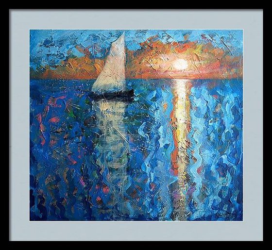 Yacht, Sea and Sunset