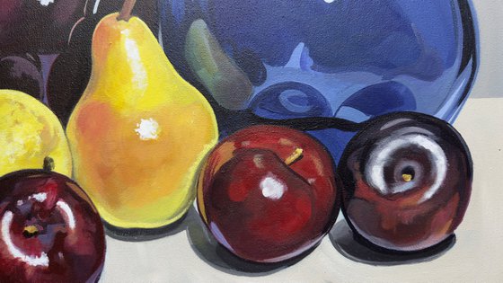 Mixed Fruit Coloured Glass