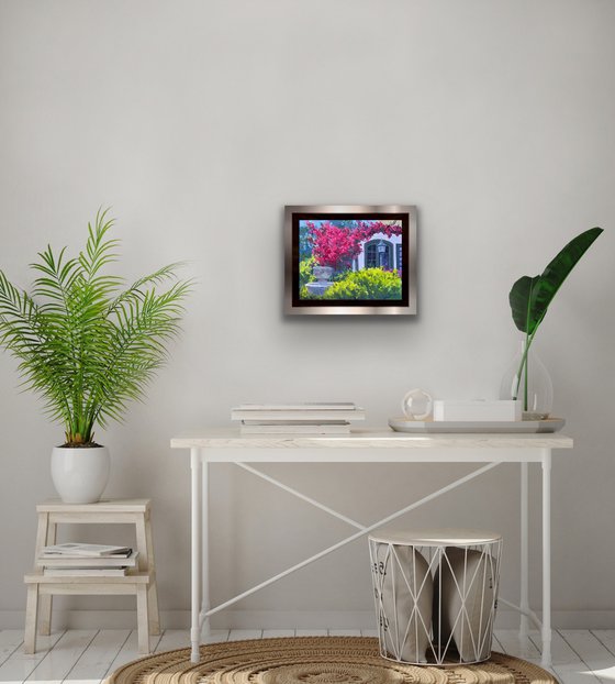 Bougainvillea In Carmel Courtyard