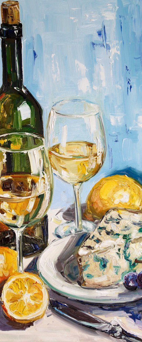 White Wine and Blue Cheese by Liza Illichmann