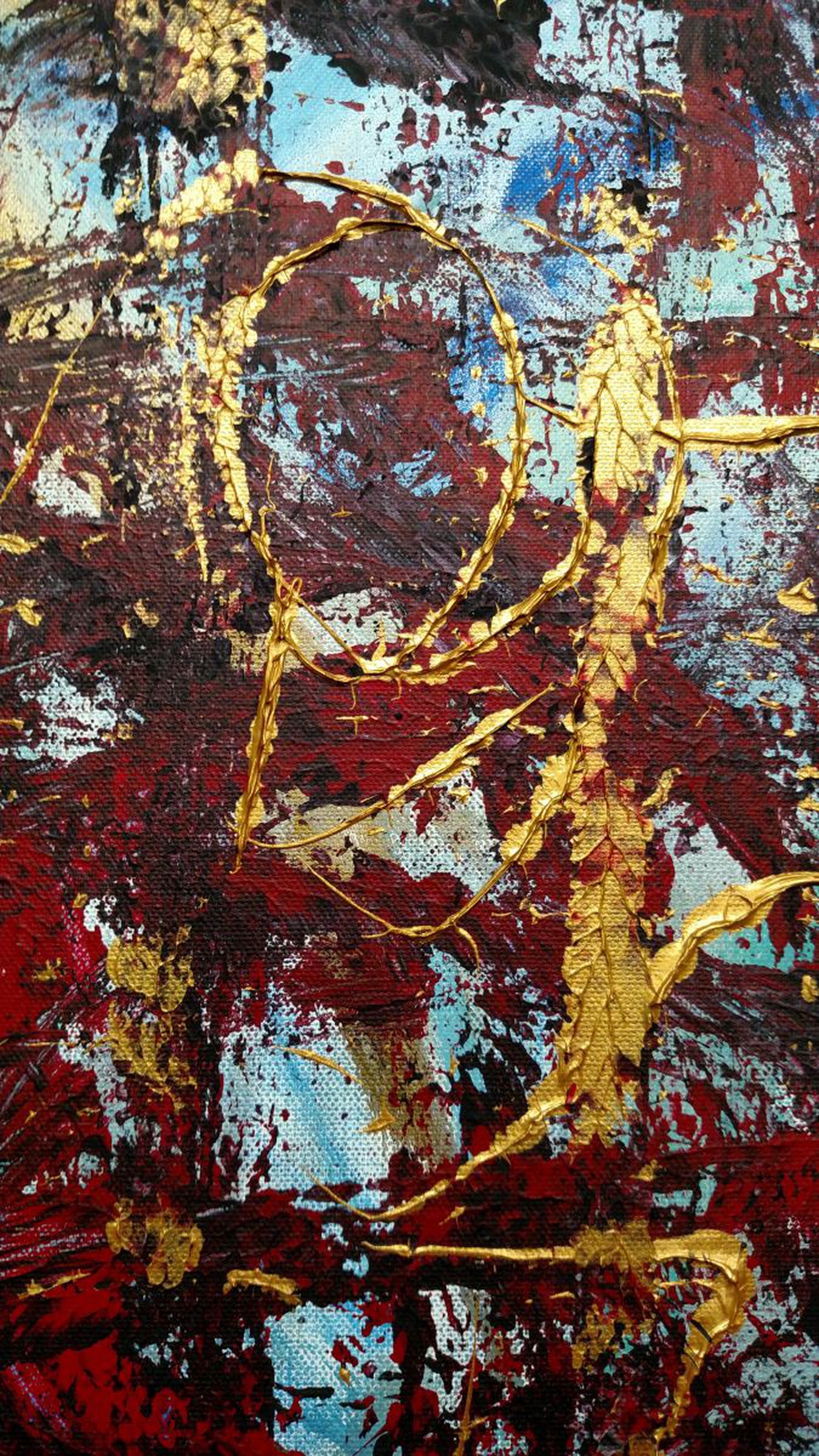 Smooth Jazz Long Abstract Acrylic Painting 12 Artfinder