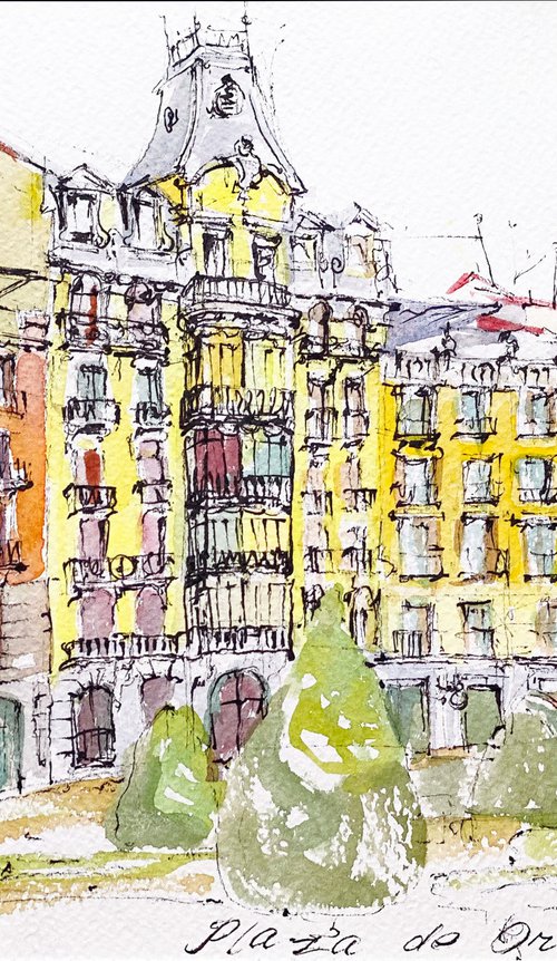 Madrid. Plaza de Oriente by Elena Yuzefovich