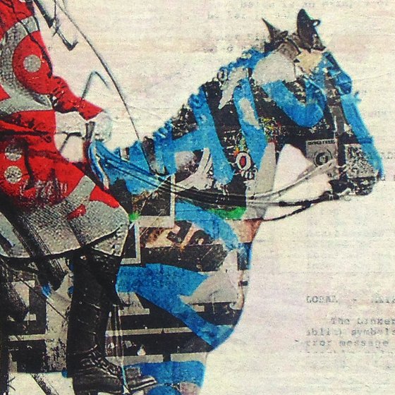 Collage_91_30x30 cm_Girl and horse