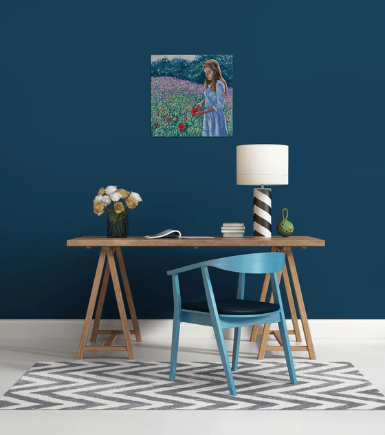 Summer Dreaming - girl in meadow