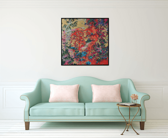 Coral & Gold Magnolia
