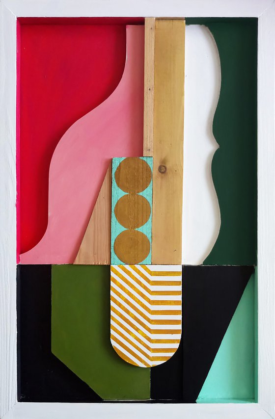relief with ochre circles