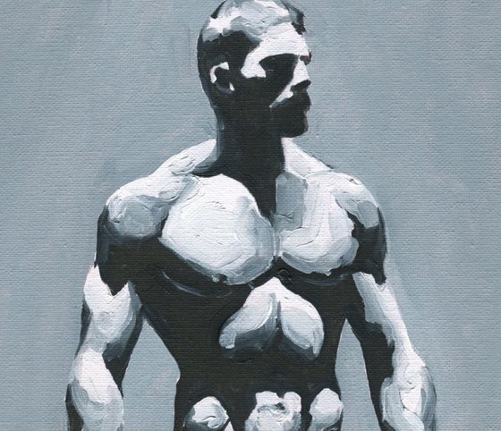 Between Light and Shadow 4 - Male nude