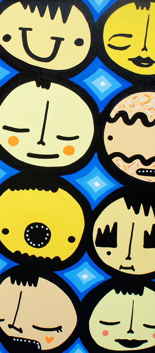 Divided By Diamonds - Blue by Kev Munday