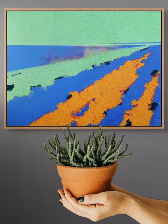 Kilometres of the sea
