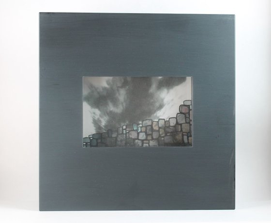 Explosion / Framed in an Industrial Style Frame