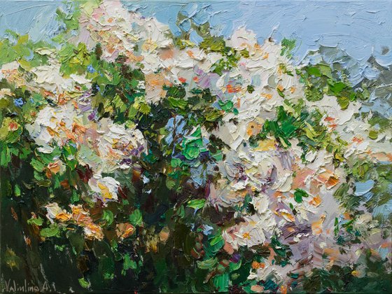 Summer roses #2 Original oil painting