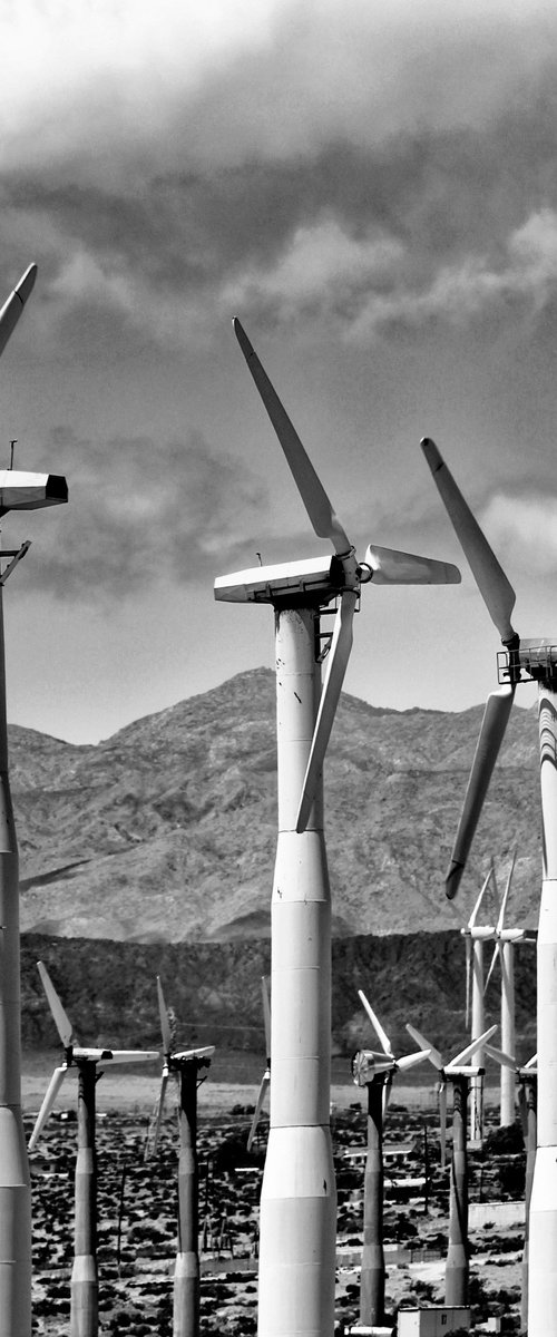 WIND TURBINES Palm Springs CA by William Dey