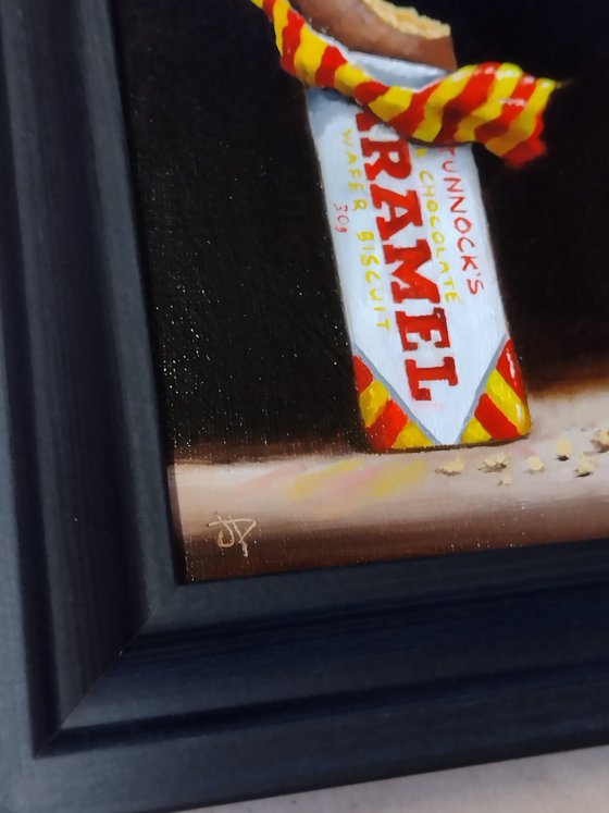 Tunnocks Caramel wafer still life