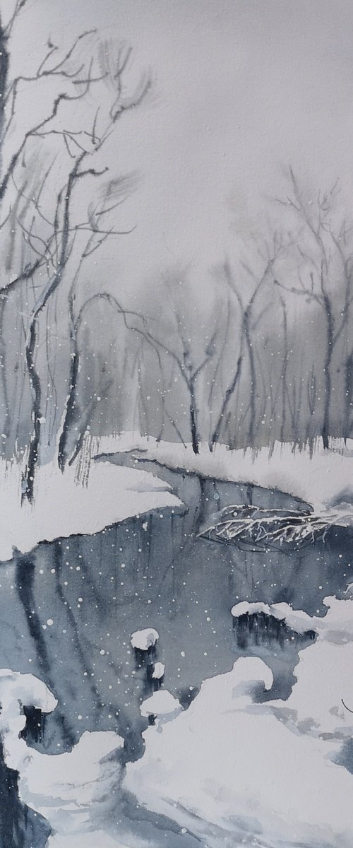 The Melancholy Of Winter – win by Olga Beliaeva Watercolour