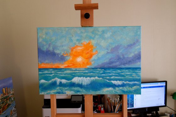 Sunset on Sea Shore