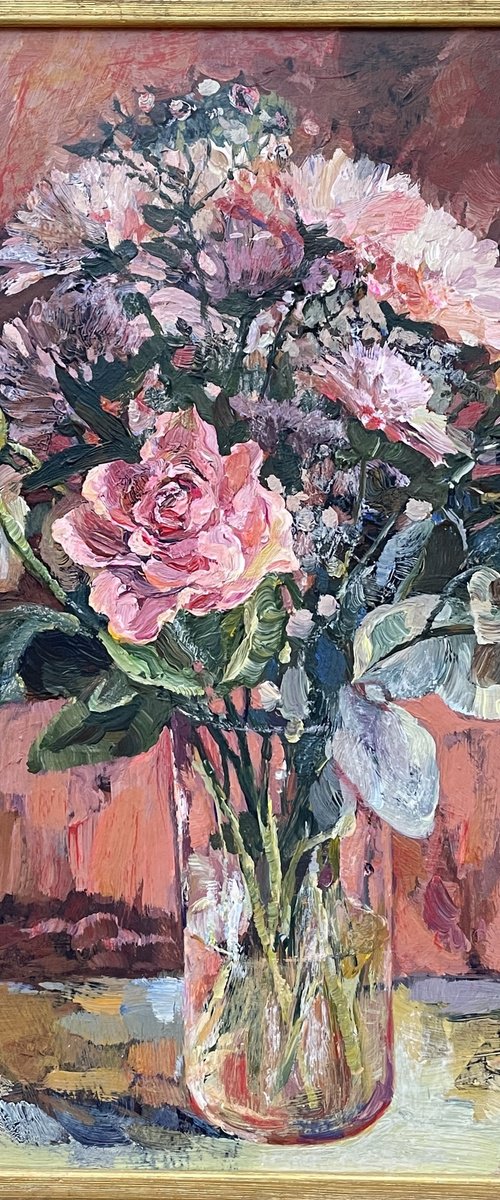 Pink bouquet by Nadezda Stupina