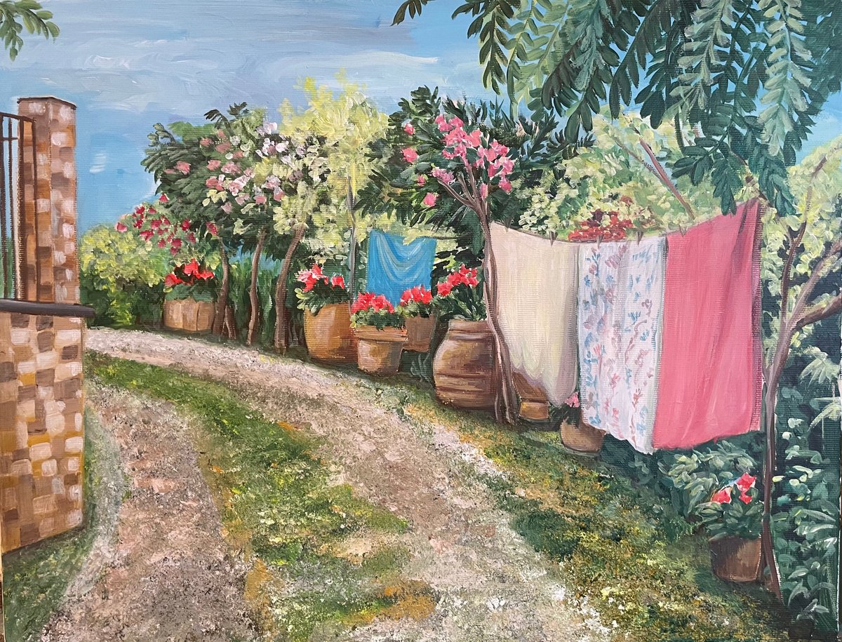 Garden Path By Nadya Peovska, 18 X 14, Artwork For Sale On Artfinder