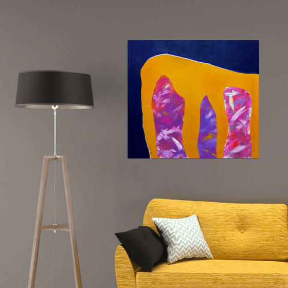 No title. Abstract painting. 90x100cm