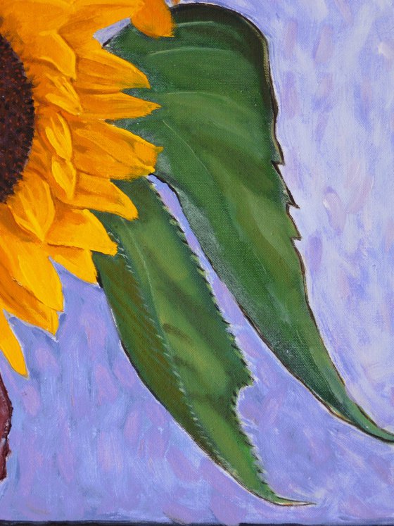 Large Five Sunflowers