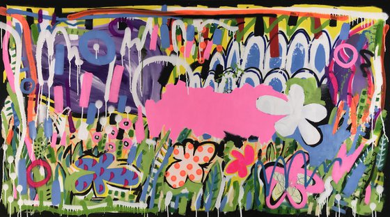 Flowers / Landscape 180 X 100 CM / 70,86 X 39,37 INCH