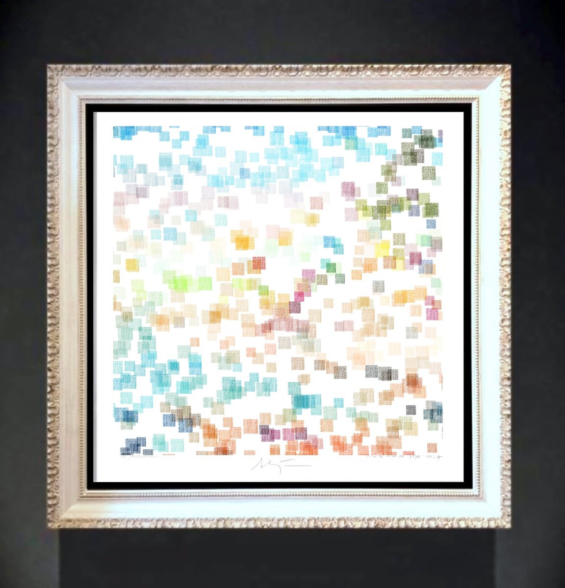 Impressionistic Giclee Print , Dots Xiv By Alejos, 17 X 17, Artwork For Sale On Artfinder