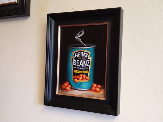 Baked beans tin, still life