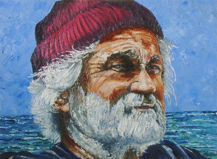 Old Fisherman 2 Oil Painting By Max Aitken Artfinder