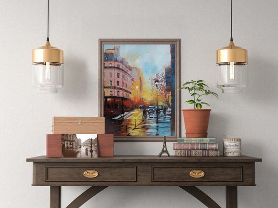 City in the morning light