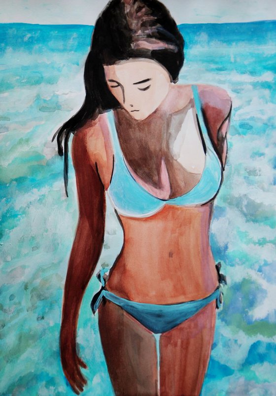 At the beach #13 / 42 X 29.7 cm