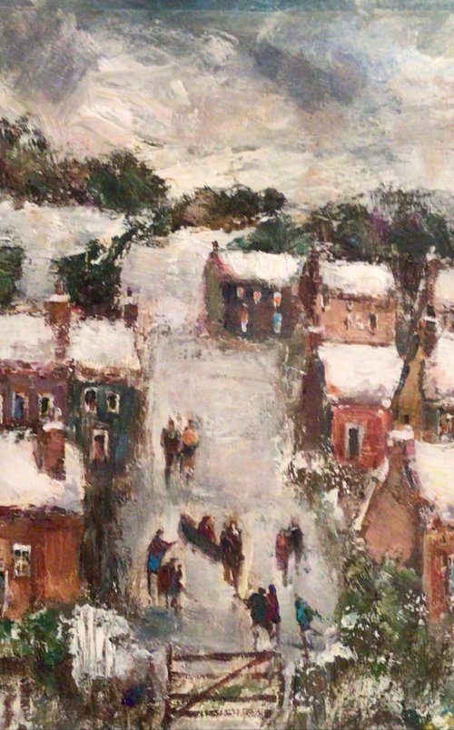 SNOW ON THE HILL by Roma Mountjoy