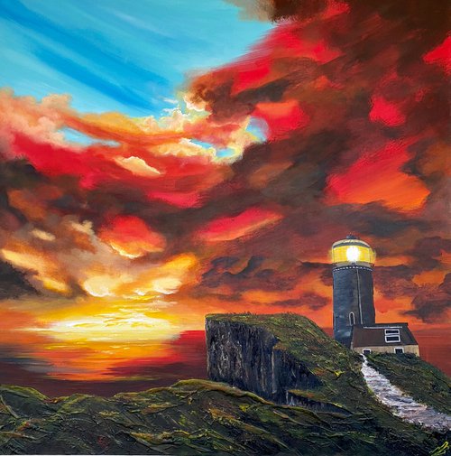 Bell Tout Lighthouse by Marja Brown