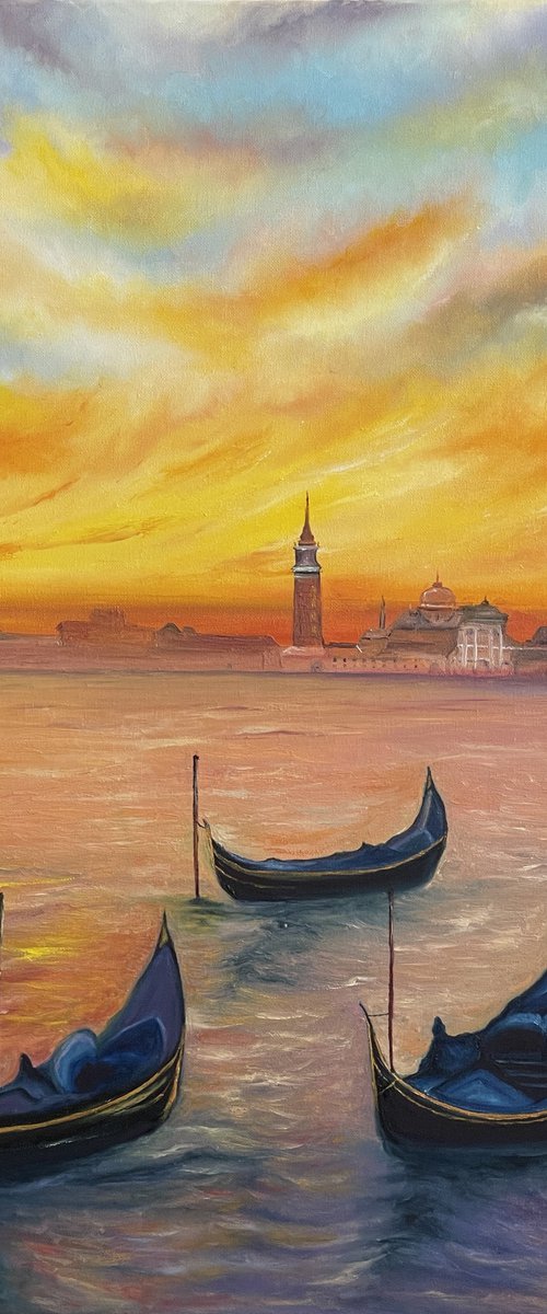 Sunset in Venice by Anastasiia Novitskaya
