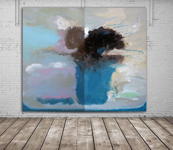Large diptych, 120x100 cm, Tree of life