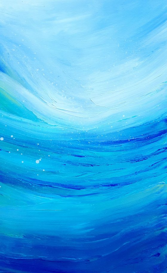 Turquoise wave (50x70cm)