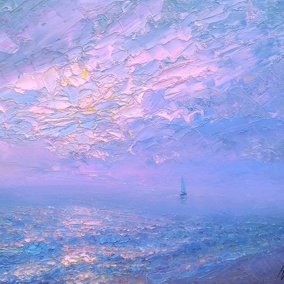 Pink sea