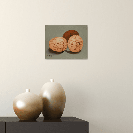 Three tea eggs