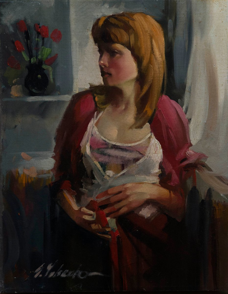 Portrait of an Unknown Girl by Sergei Yatsenko