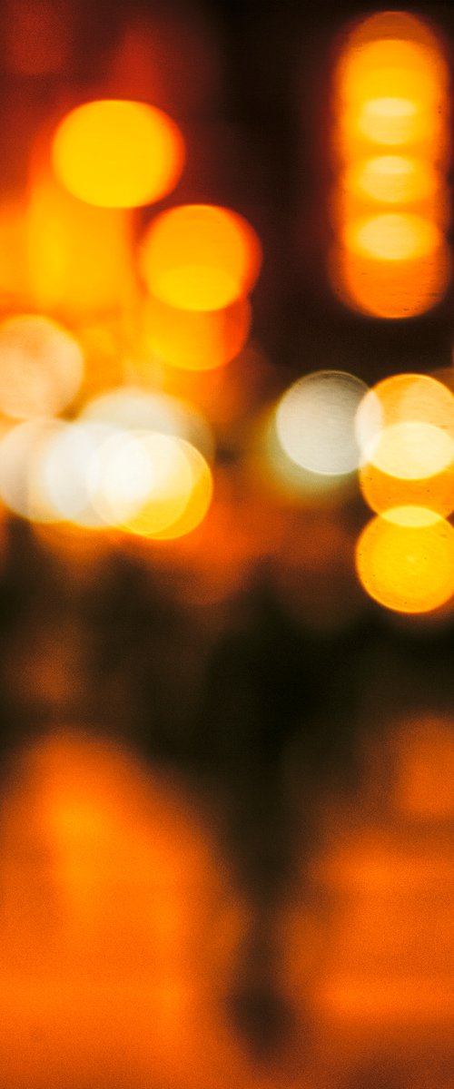 City Lights 18. Limited Edition Abstract Photograph Print  #1/15. Nighttime abstract photography series. by Graham Briggs