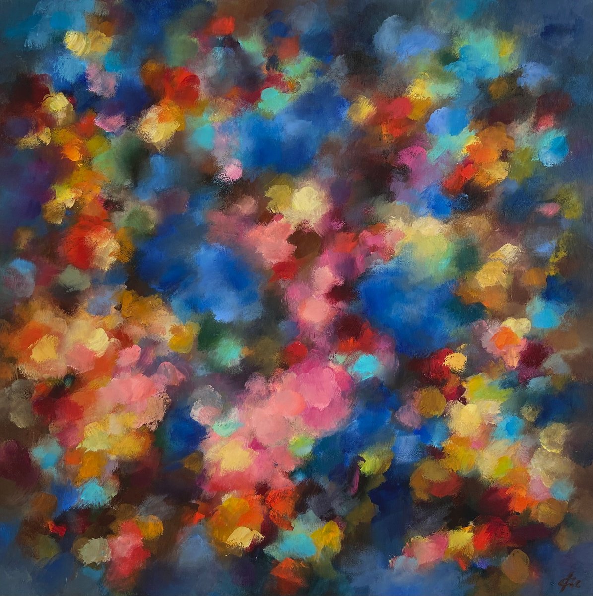 Summer Jazz 2 By Junija (Yuna) Galejeva, 24 X 24, Artwork For Sale On Artfinder