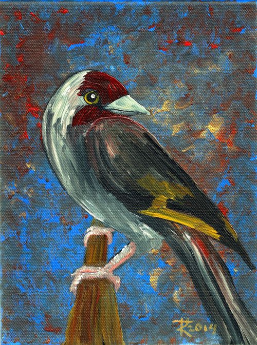 Bird with Red Face by Terri Smith
