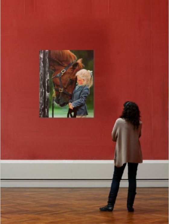 Horse & Child Eka Peradze Art