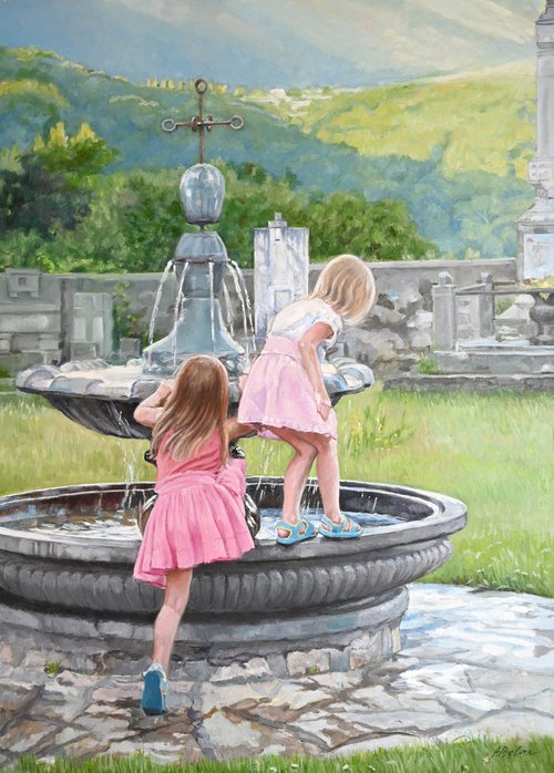At the Fountain by Anna Belan