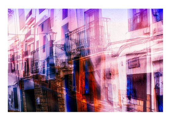 Spanish Streets 4. Abstract Multiple Exposure photography of Traditional Spanish Streets. Limited Edition Print #1/10