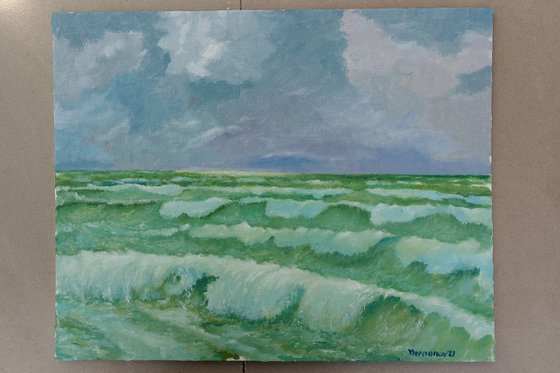 Sea Stories - Green Sea Waves.